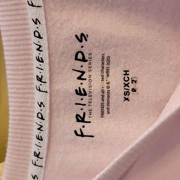 FRIENDS long sleeves comfy pink sweatshirt size XS - Picture 7 of 10